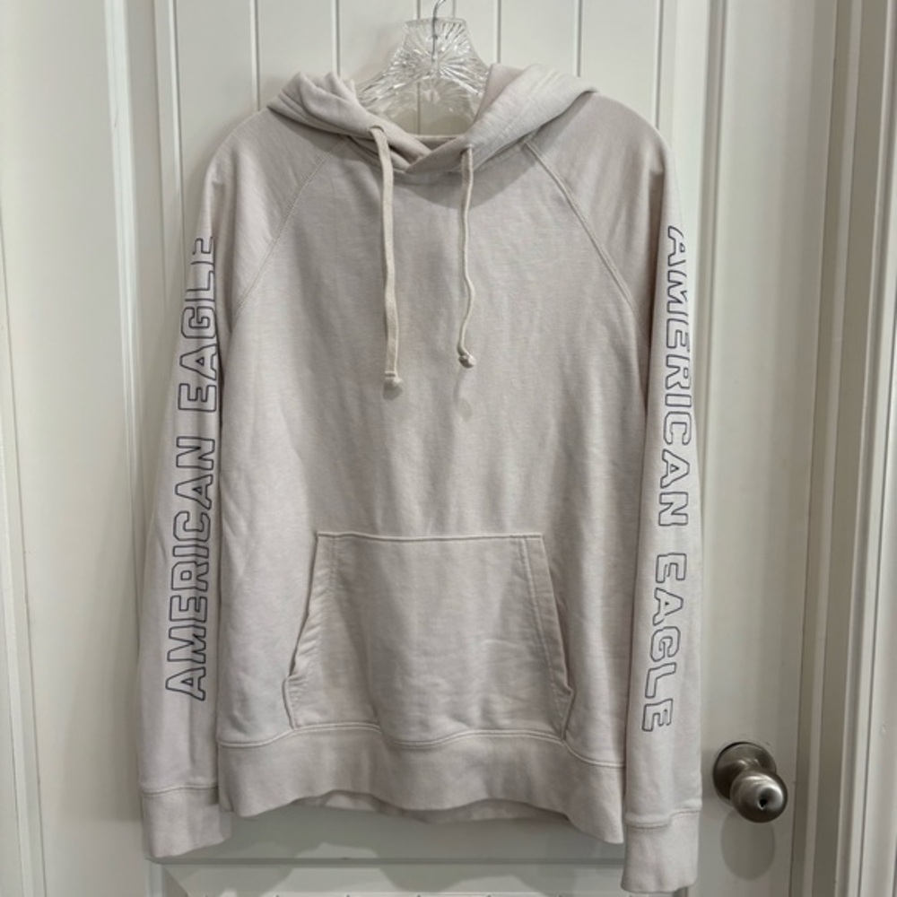 AMERICAN EAGLE | MENS SMALL CREAM HOODIE